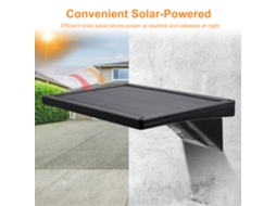 2026 lâmpada Solar de Parede Exterior Impermeável com Sensor Pir, Controle Remoto e 3 Temperaturas de Cor