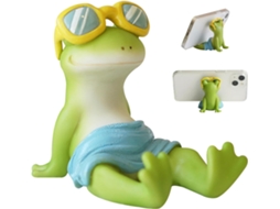 Suporte para Celular em Formato de Desenho Animado, Sapo Fofo, Resina AQUAFORGE
