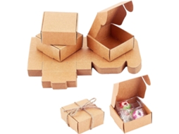 Caixa Pequena, Caixa De Papel Kraft, Embalagem Para Presente De Natal, Zqkla Slowmoose