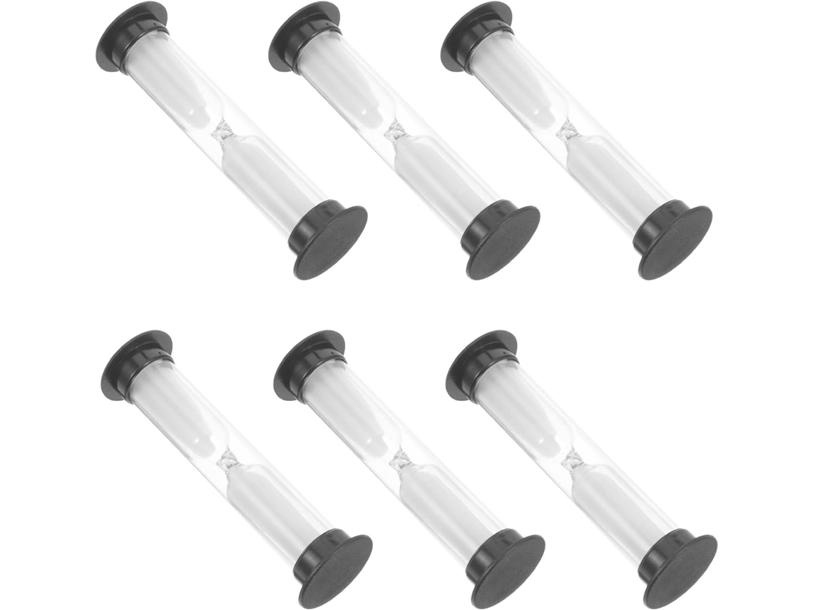 Conjunto De 6 Mini Ampulhetas Para Organização Escritório