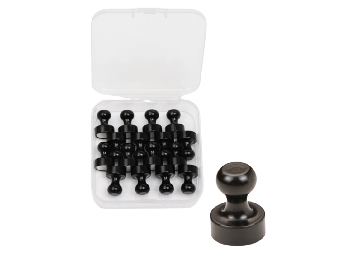 16 Pack Magnetic Push Pins Multi-purpose Magnetic Thumb Tacks Com Design Resistente E Utilização Prática Elysve