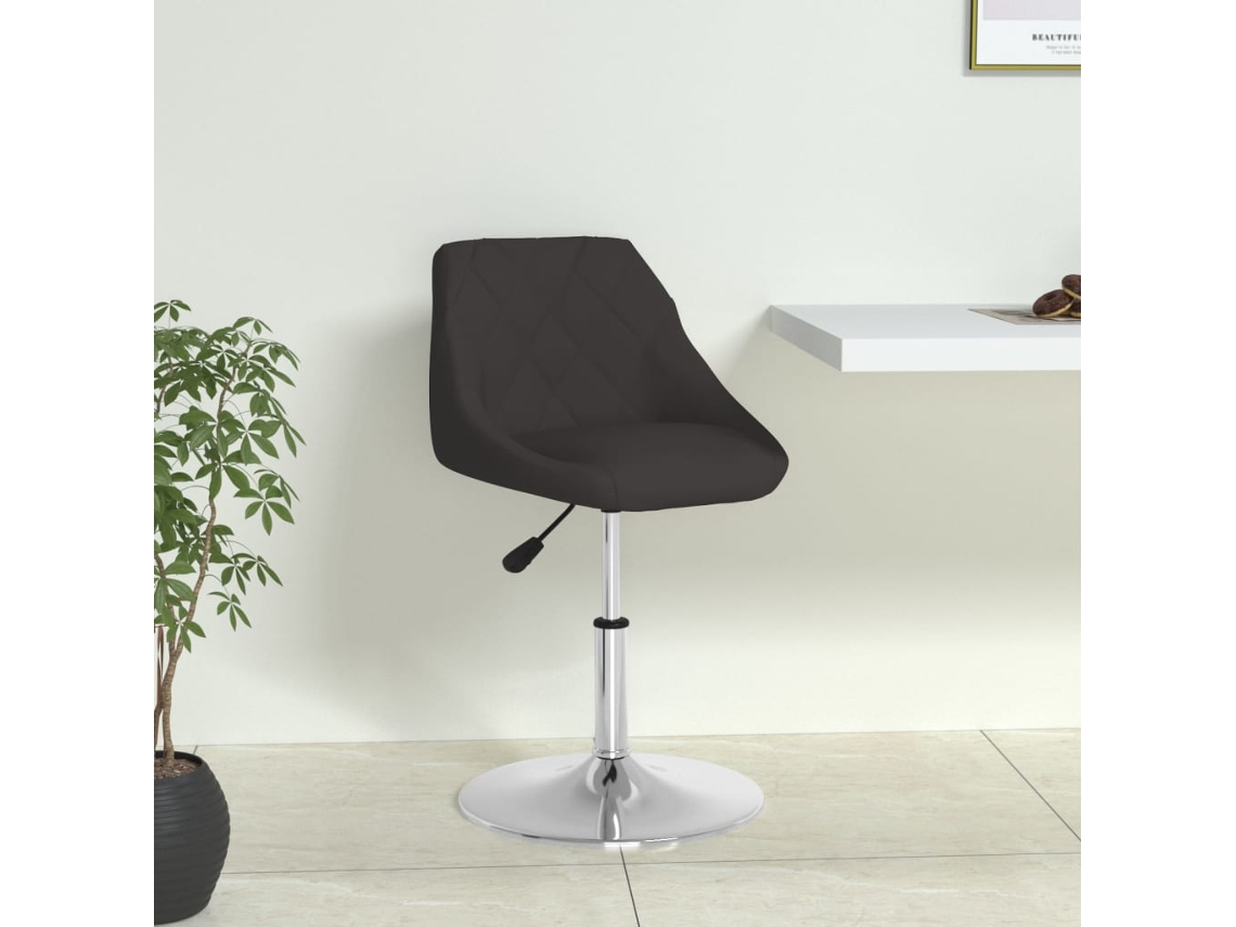 Vidaxl Cadeira De Jantar Couro Artificial Preto