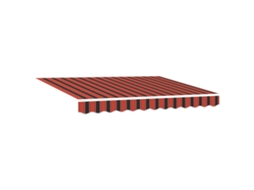 Toldo Retrátil Laranja/preto/amarelo Vidaxl Laranja Poliéster (350 X 200 Cm)