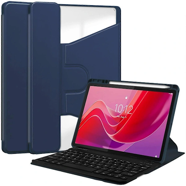 Capa Com Teclado Bluetooth Em Pu Compatível Com Lenovo Tab M11, Suporte Integrado
