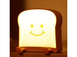2026 lâmpada Noturna Portátil para Crianças Pão Integral Usb Recarregável com Modos de Luz e Backup para Telefone