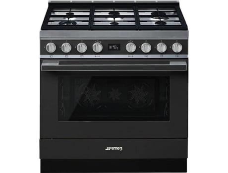 Fogão SMEG CPF9GPAN (115 L - Gás Natural - Preto)