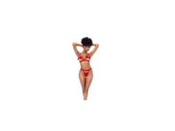 Conjunto De Lingerie Mapalé Vermelho Tamanho L/xl