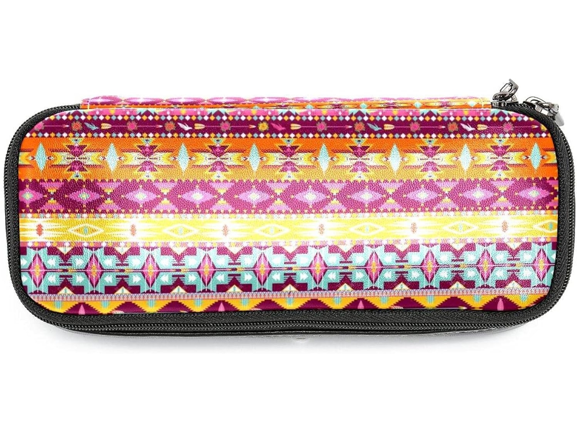 Estojo Grande Com Design Ethnic African Arrow Lápis, Marcadores, Organizador de Maquiagem, Mochila Escolar E