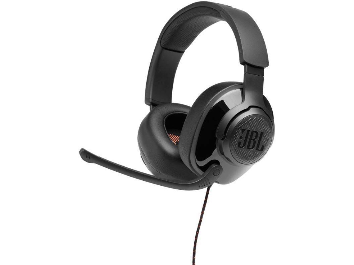 Auscultadores Gaming com Fio JBL QUANTUM200BLK (Over Ear - Multiplataforma - Preto)