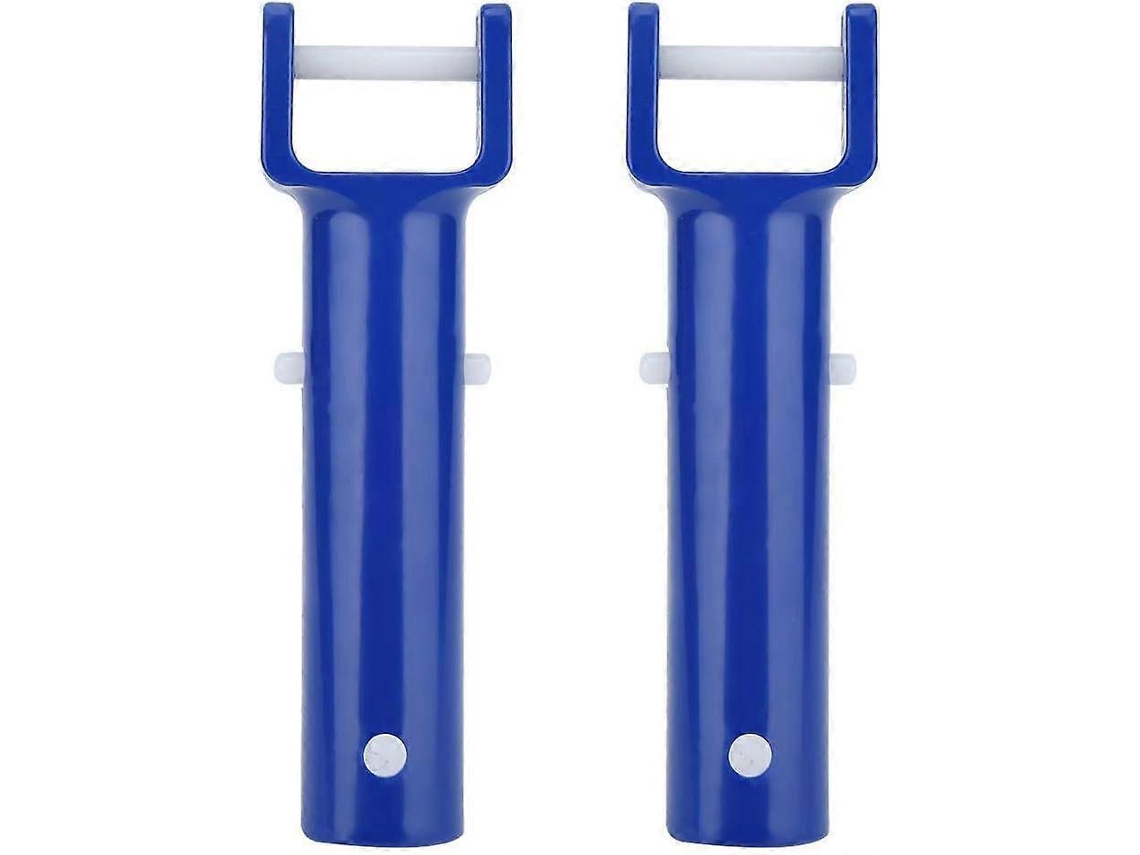 2 Escovas de Limpeza AQUAFORGE azul para piscina paredes fundo degraus e azulejos
