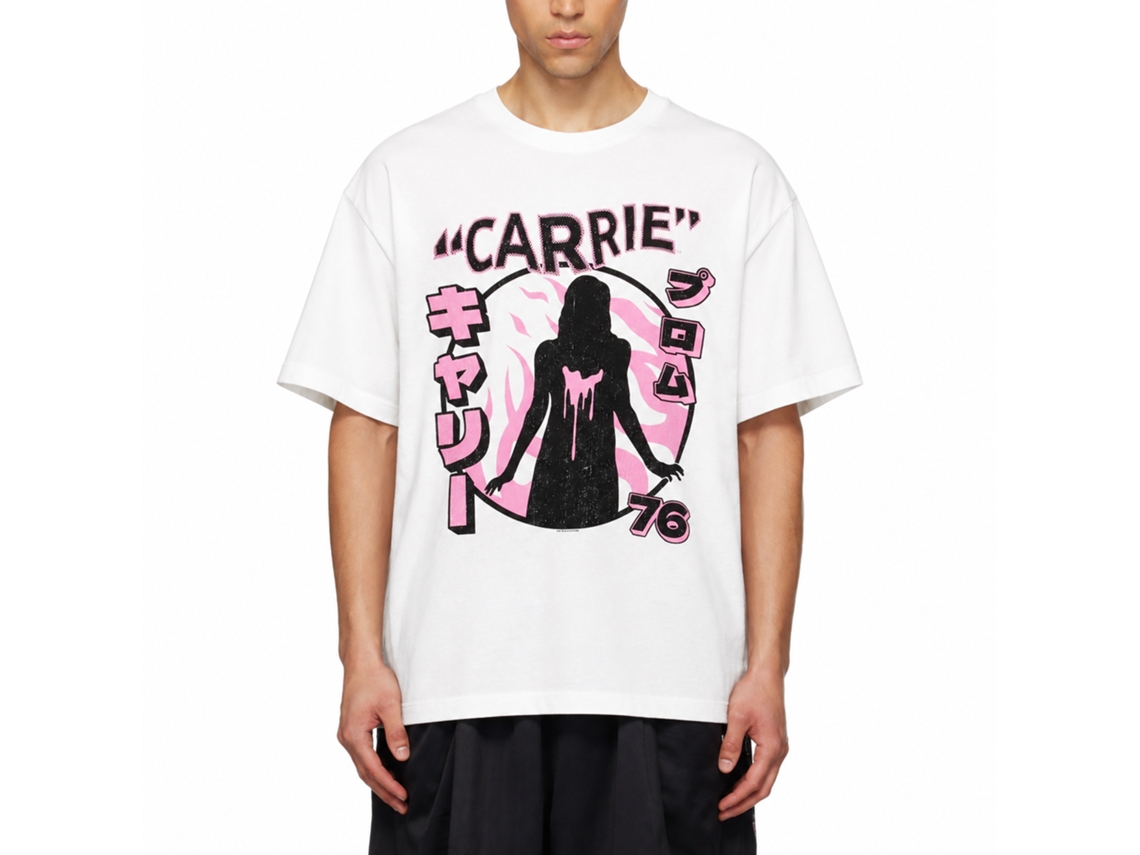 Rockinstone Carrie Movie Prom '76 White Adult T-shirt Size:xxl