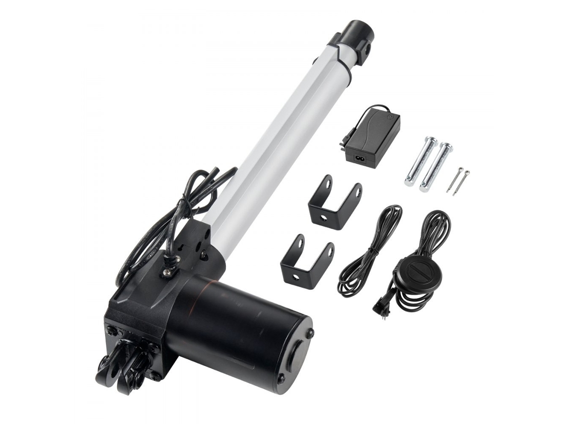 Kit Completo De Atuador Linear 1000 N Para Portas, Janelas E Sistemas Automatizados Tekmaquinas