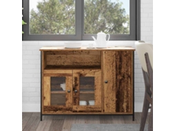 Vidaxl Buffet Madeira Antiga 100 X 35 X 75 Cm
