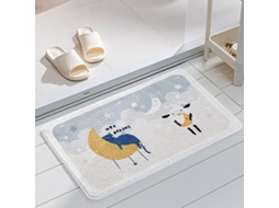 Tapete de banheiro com padrão de corgi, flocado, durável, pequeno, interior | S/MARCA