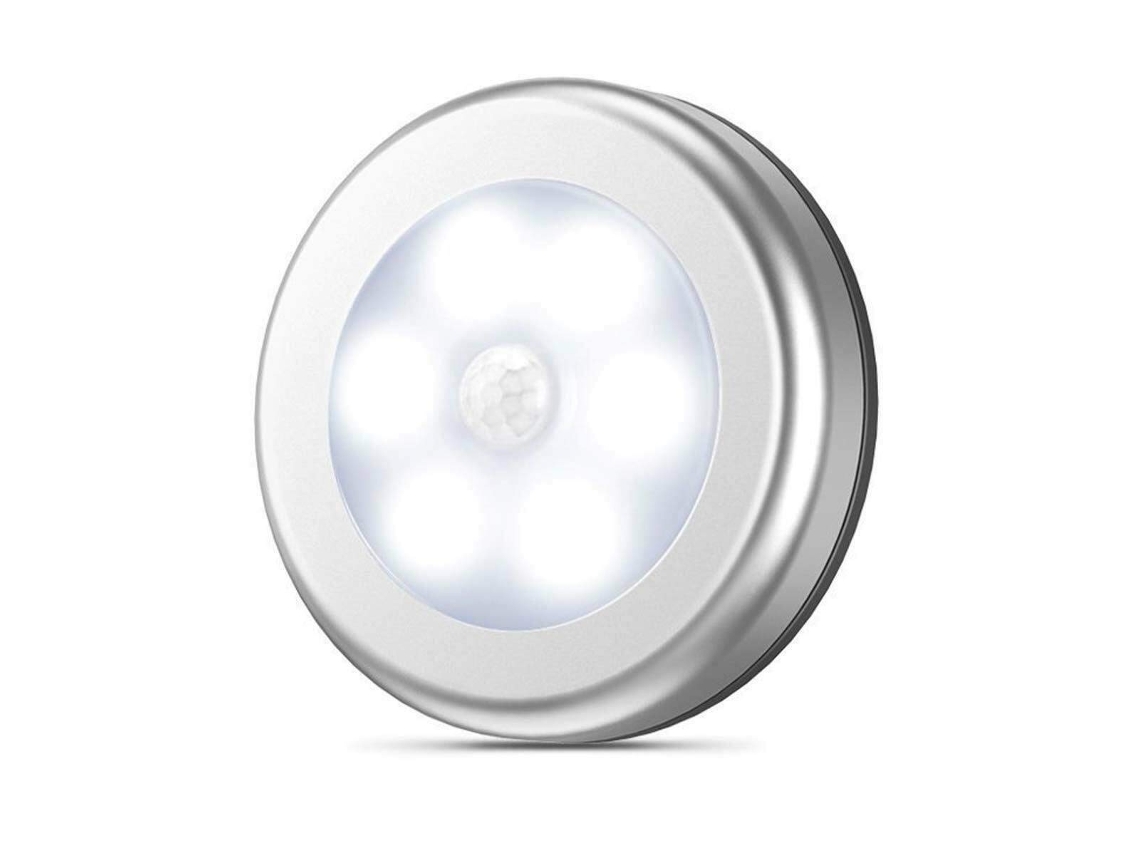 Luz Noturna Led Com Sensor De Movimento, Sem Fio, Alimentação Por Bateria, Branco Frio Para Armário, Escada