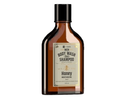 Whisky Essence Mens 3 In 1 Grooming Gel Body Wash, Shampoo Beard Care Honey Infusion, 100 Ml Hiskin