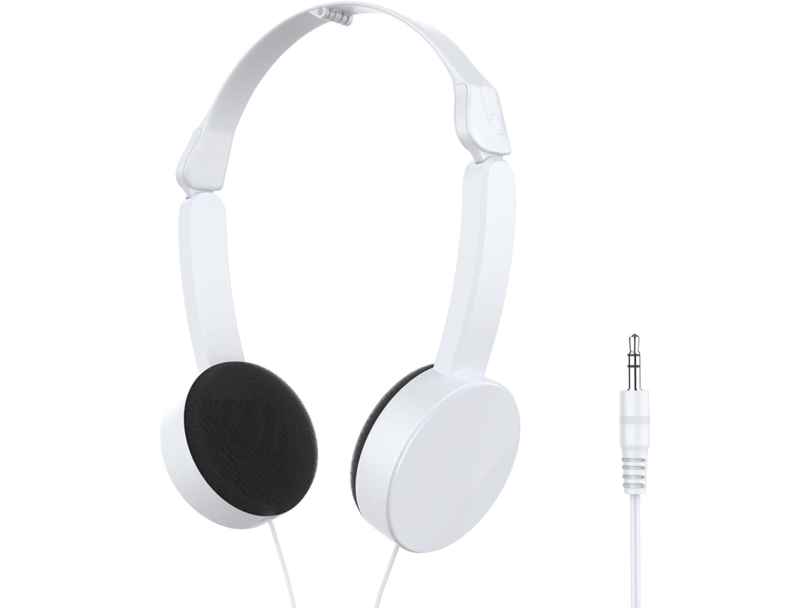 Fones De Ouvido Infantis Supra Auriculares Com Conexão 3, 5mm, Estrutura Dobrável, Leves E Confortáveis, Com Cabo De