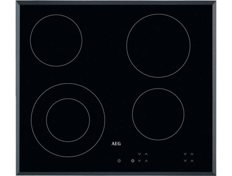 Placa de Vitrocerâmica AEG HK624010FB (Elétrica - 59 cm - Preto) — Elétrica de Vitrocerâmica | Largura: 59 cm