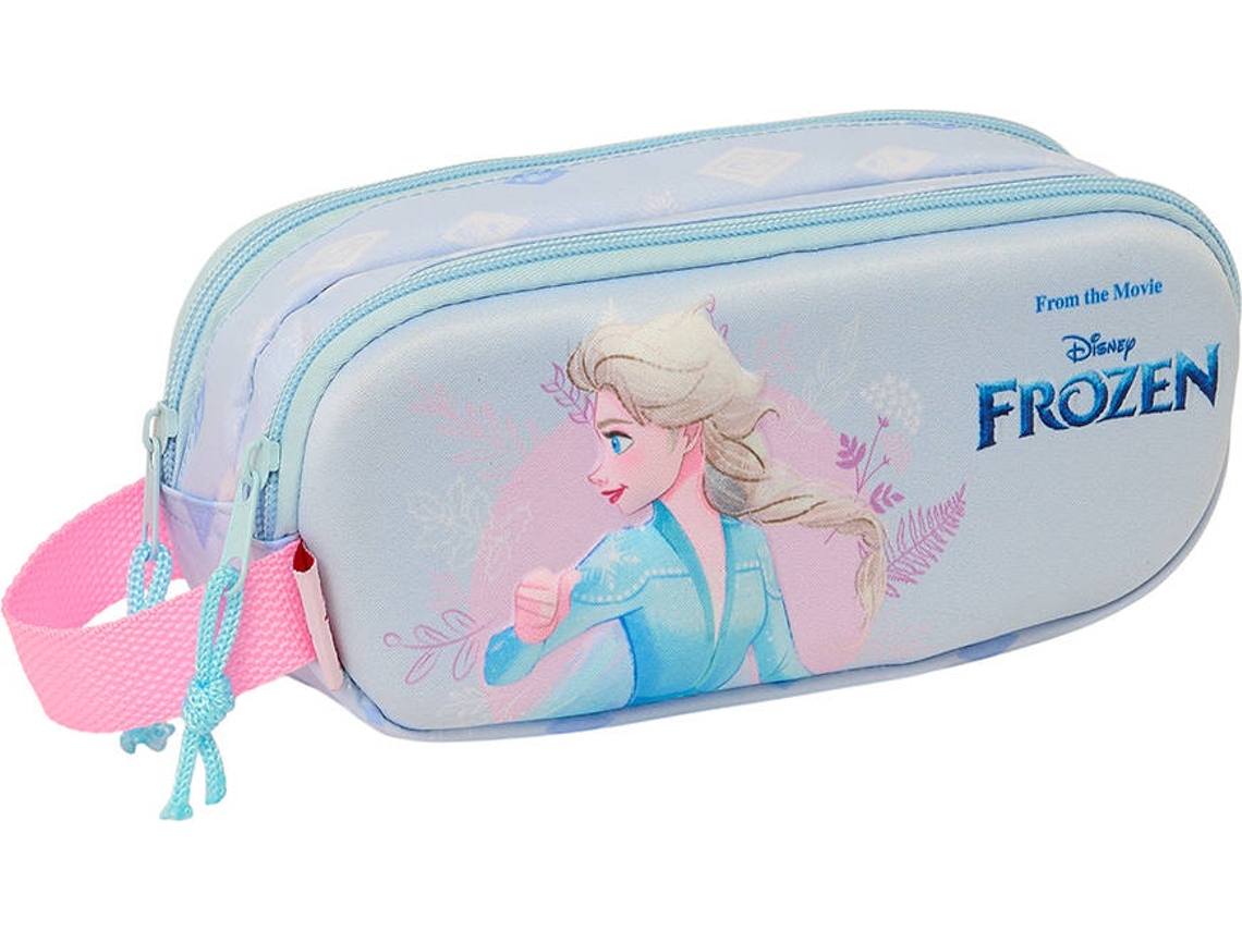Estojo Duplo 3D FROZEN Lilás