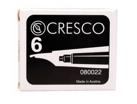 Cartuchos De Tinta Preta Para Canetas, 6 Unidades. Cresco