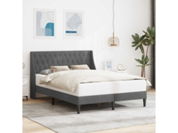 Vidaxl Estrutura Da Cama Cinza Escuro 120 X 200 Cm Veludo