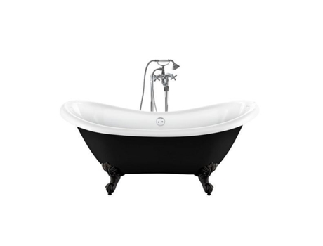 Banhista Com Pés Darlington Preto 175 Cm Pés Águia Negros ROGIER & MOTHES