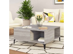 Vidaxl Mesa De Centro 80x80x36,5 Cm Derivados Madeira Cinzento Sonoma