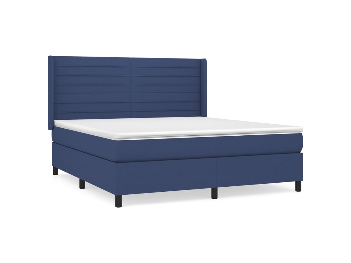 Box Spring Bed, Box Spring Beds Vidaxl Azul Tecido (180 X 200 Cm)