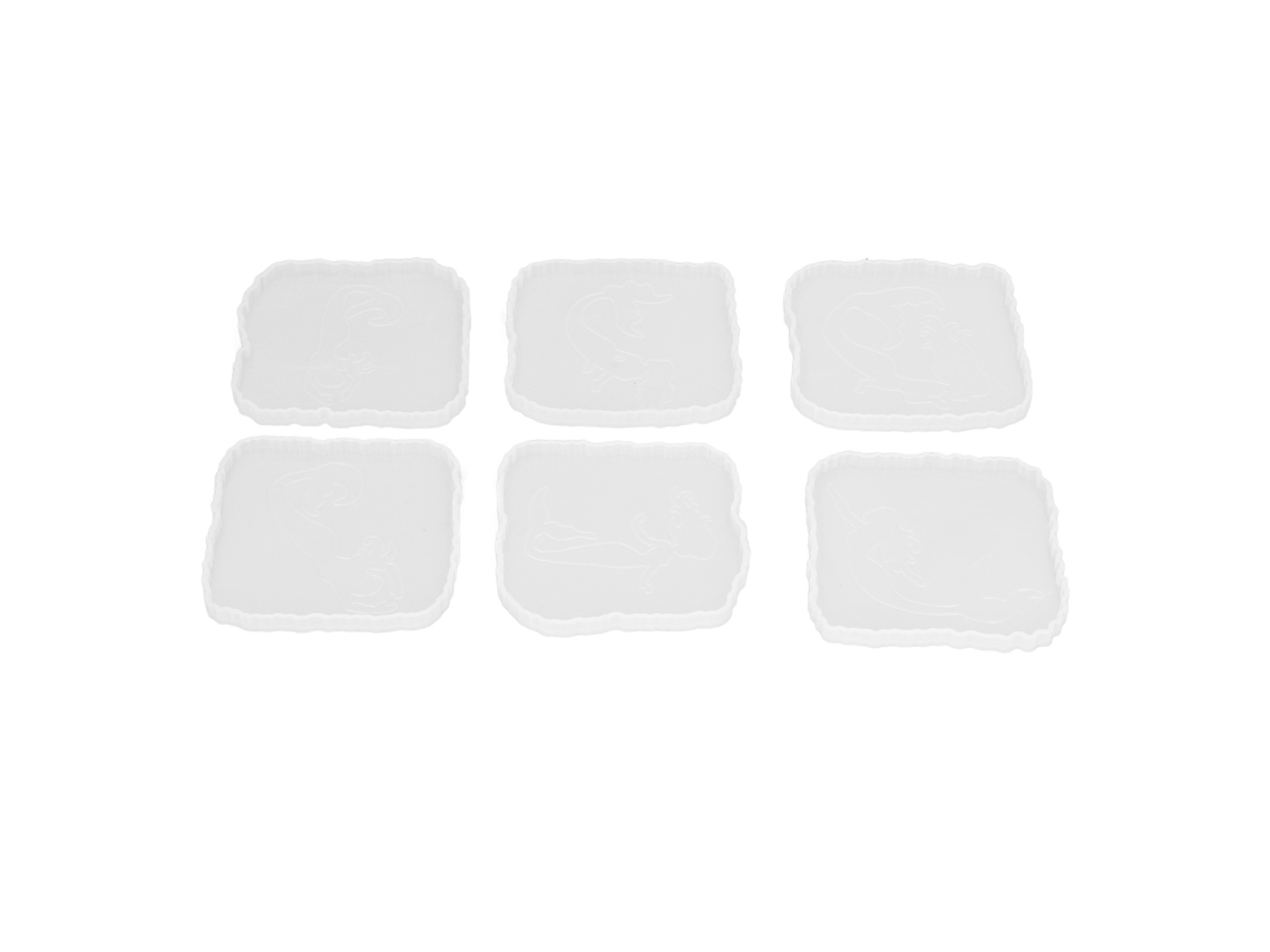 Molde de Posavasos Silicone 6 Formas LAXISCREED