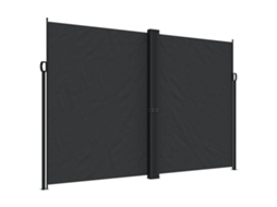 Retractable Side Awning, Retractable Side Awnings Vidaxl Preto Poliéster (220 X 1200 Cm)