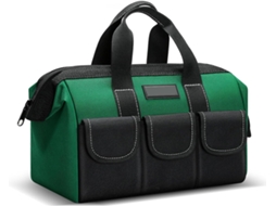 Bolsa para ferramentas em tecido Oxford, com 13, 17 e 19 dobras, ideal para armazenamento e transporte.