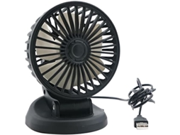 Mini Ventilador De Mesa Usb, Para Painel Carro, Vento, Portátil Com