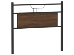 MAISON EXCLUSIVE Cabeceira de Substituição em Derivados de Madeira/aço Carvalho Castanho 100 cm