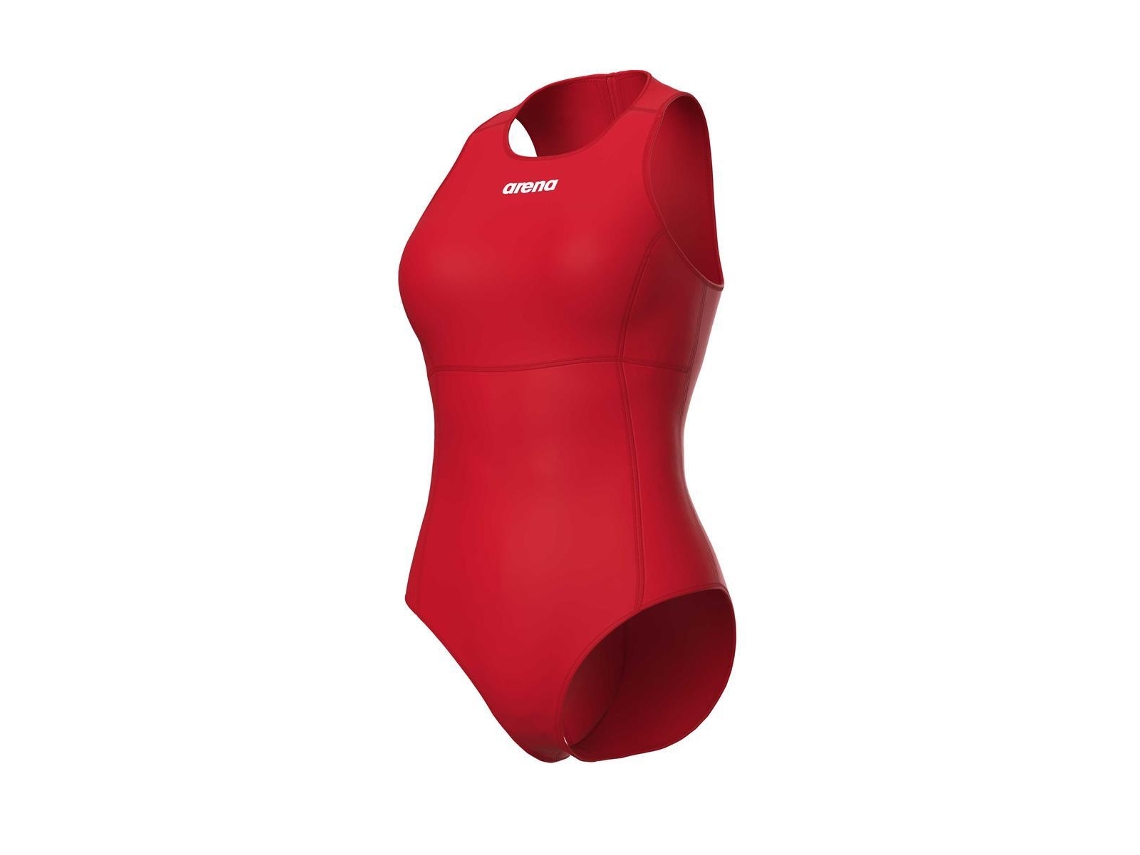 Fato de Banho de Mulher para Natação ARENA Peça Team Solid Vermelho (34)