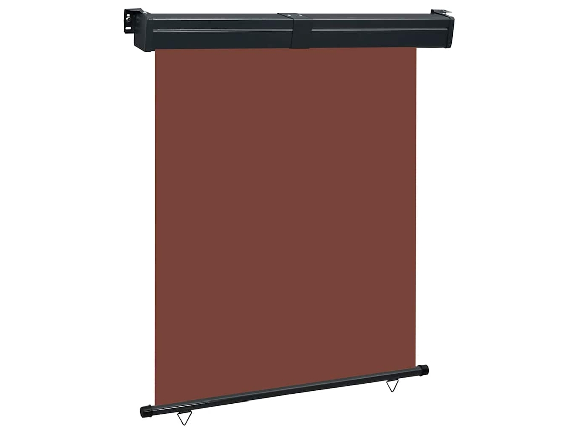 Vidaxl Toldo Lateral Para Varanda 145x250 Cm Castanho