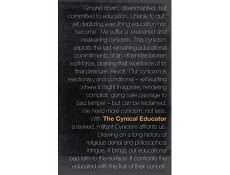 Livro The Cynical Educator de Ansgar Allen (Inglês)