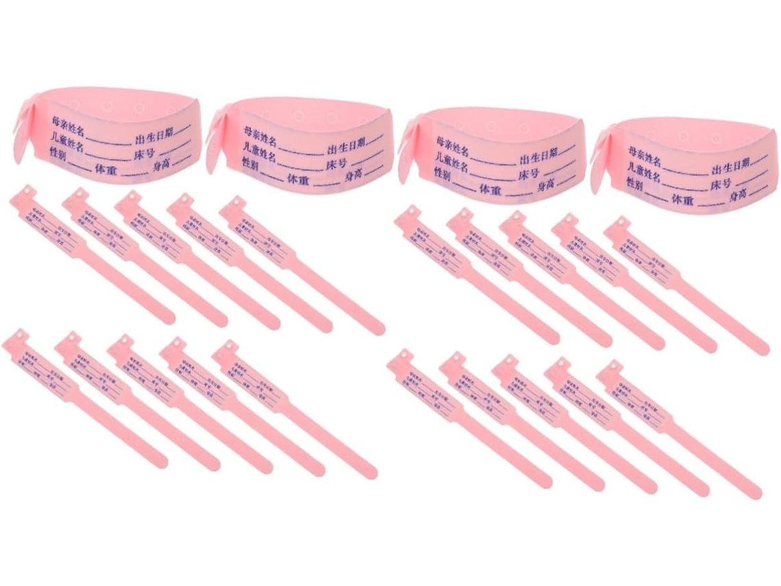 Pulseiras de Identificação Tehaux 200 para Bebês, Pulseira de Identificação do Paciente, Pulseira de Conforto, Pulseira