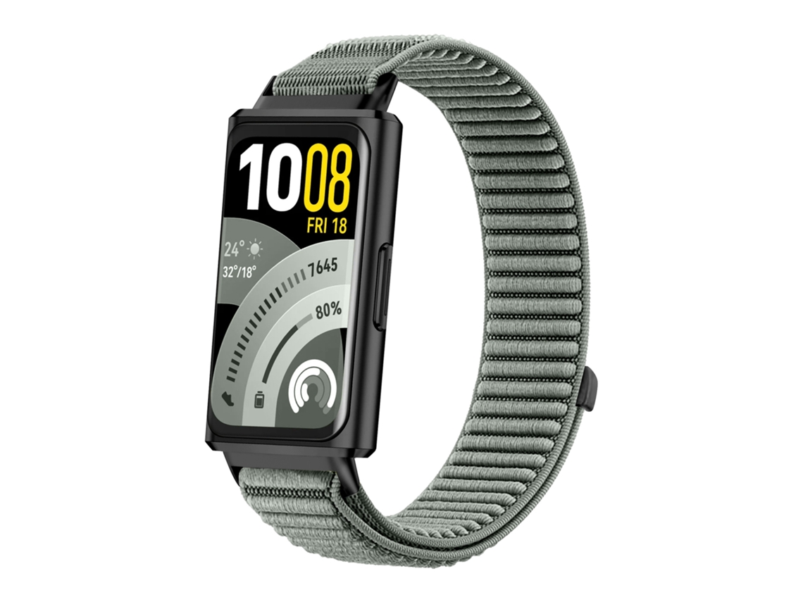 Nylon Trançado Para Huawei Band 11/11 Pro,respirável, Fecho Rápido, Ajustável Verde Acinzentado Hexinyigjly