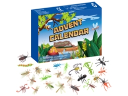 Calendário De Adviento De Natal 24 Insetos Presente Para Crianças Set Caixa De Brinquedos Natalino