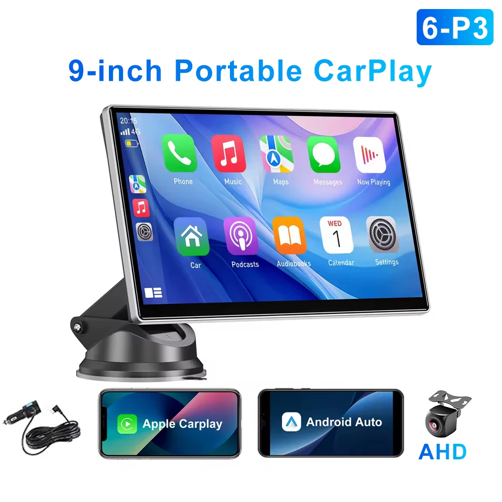 (pad-ahd) Sistema Multimídia Veicular, Câmera De Ré/dashcam De 7 A 9 Polegadas Com Carplay