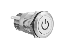 Interruptor Push Button Metal 12v Led 19mm 40 Unidades