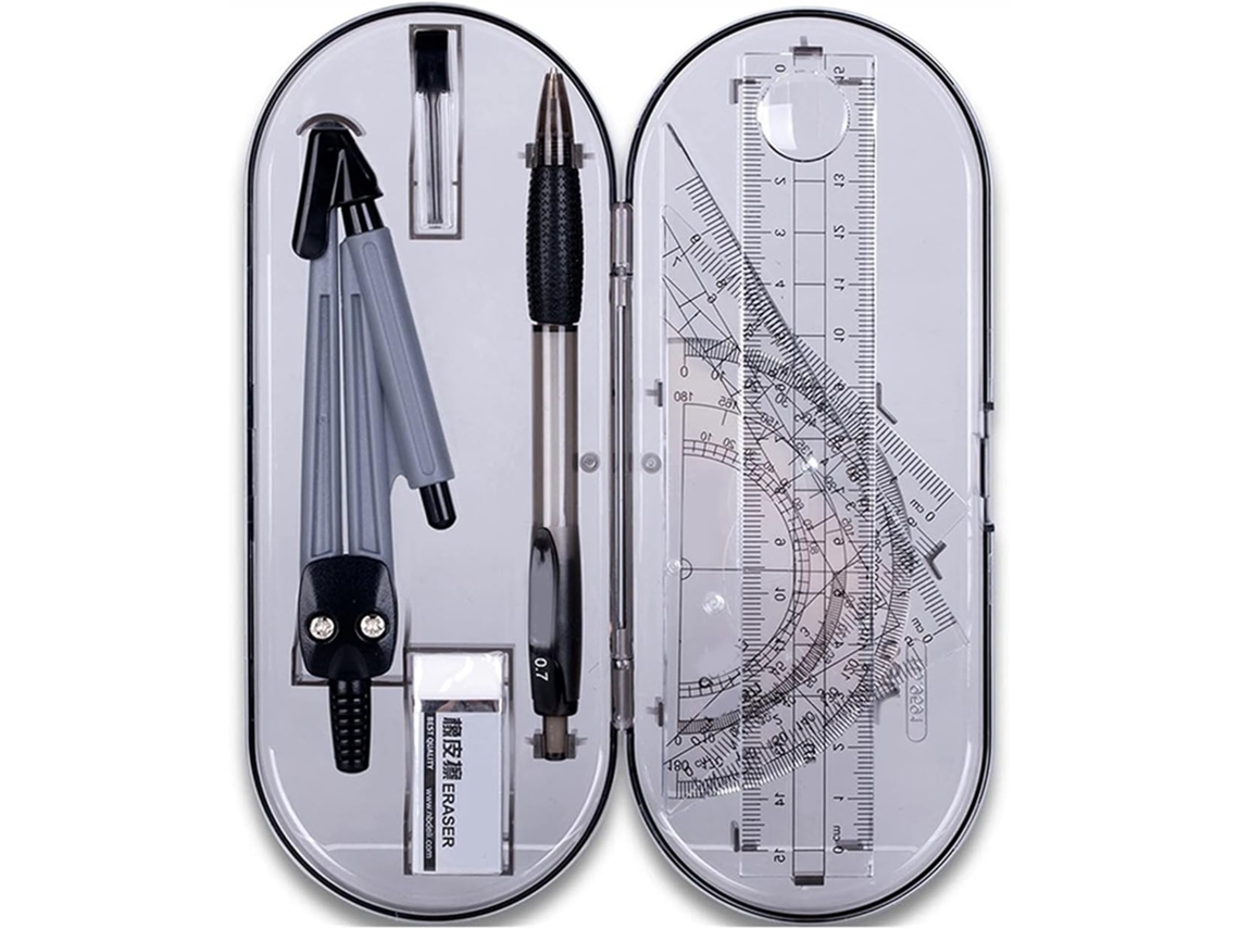 Conjunto De Compasso E Régua Gliget Para Desenho, Para Estudantes
