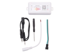 Sp107e Bluetooth Smart App Led Stylenheit Ws2811/2812b Fita De Led Com Controle De Música E Dimerização Slowmoose