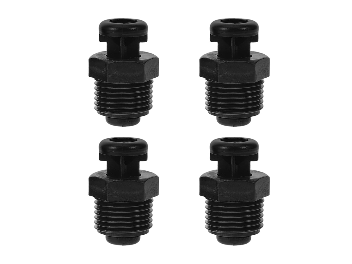 Válvula De Purga De Ar Automática Dn15 1/2'' Pp Preta, 4 Peças