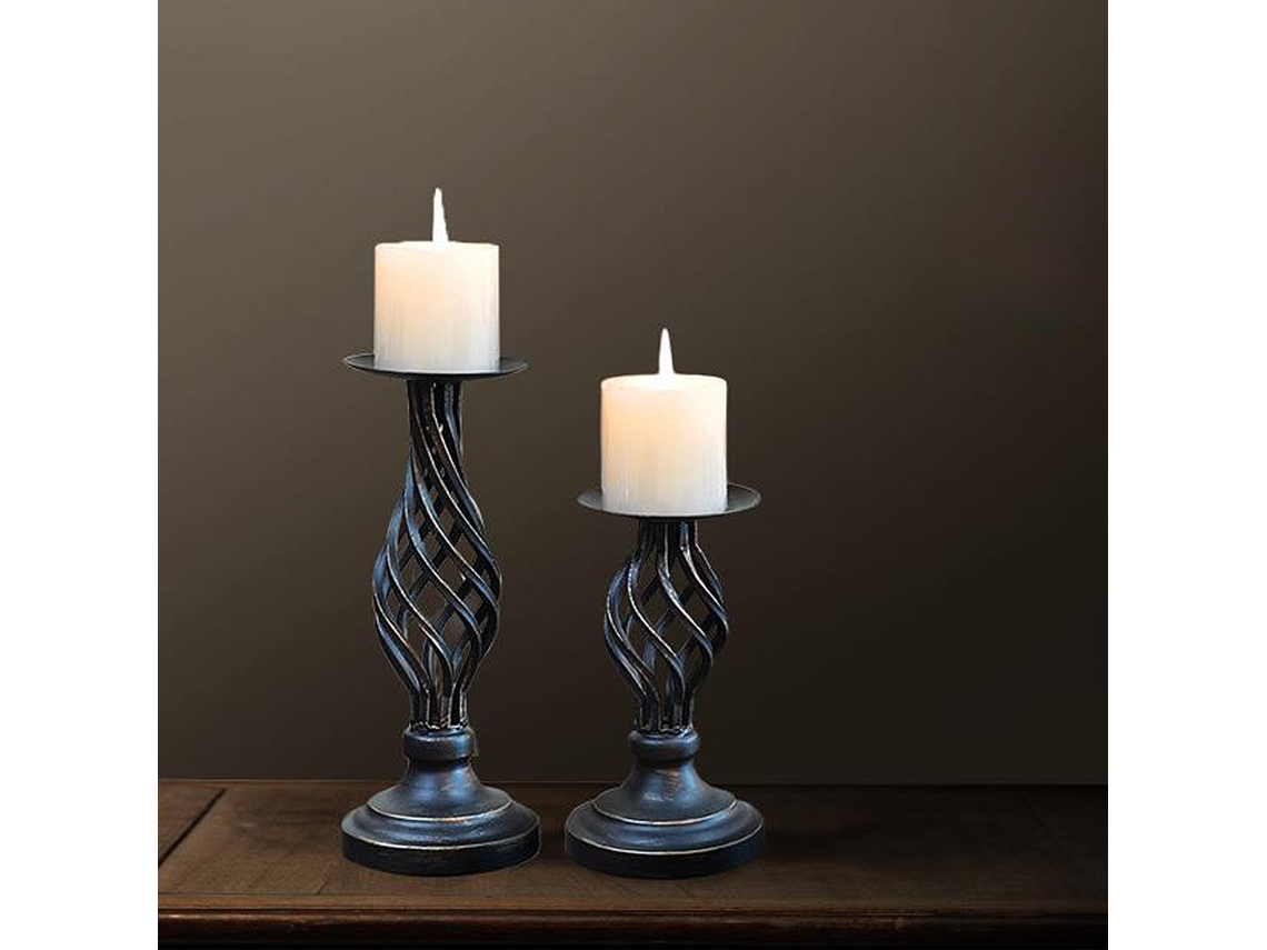 Castelo De Velas Espiral (material De Ferro, Tamanho Grande) Eoocoo