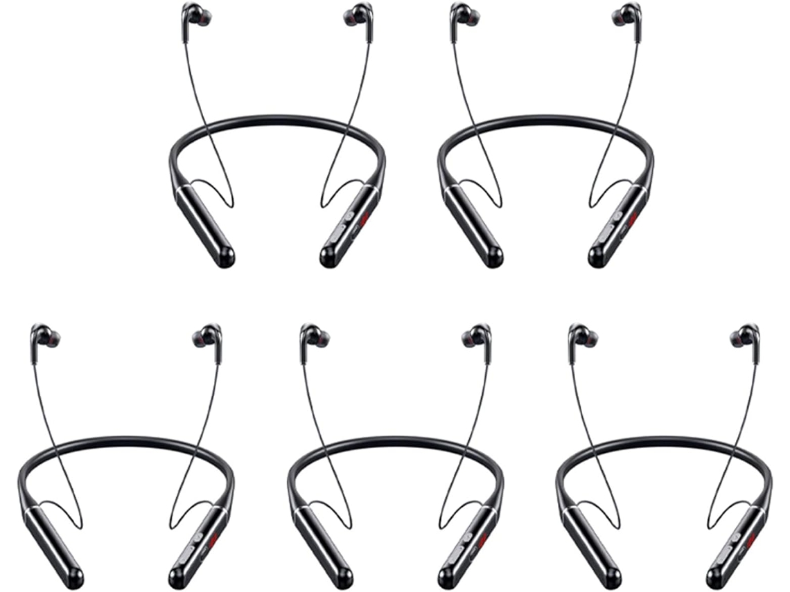 5x S650 100 Heures Écouteurs Bluetooth Stéréo Sans Bluetooth Casque Tour De Cou Antibruit Sport Course