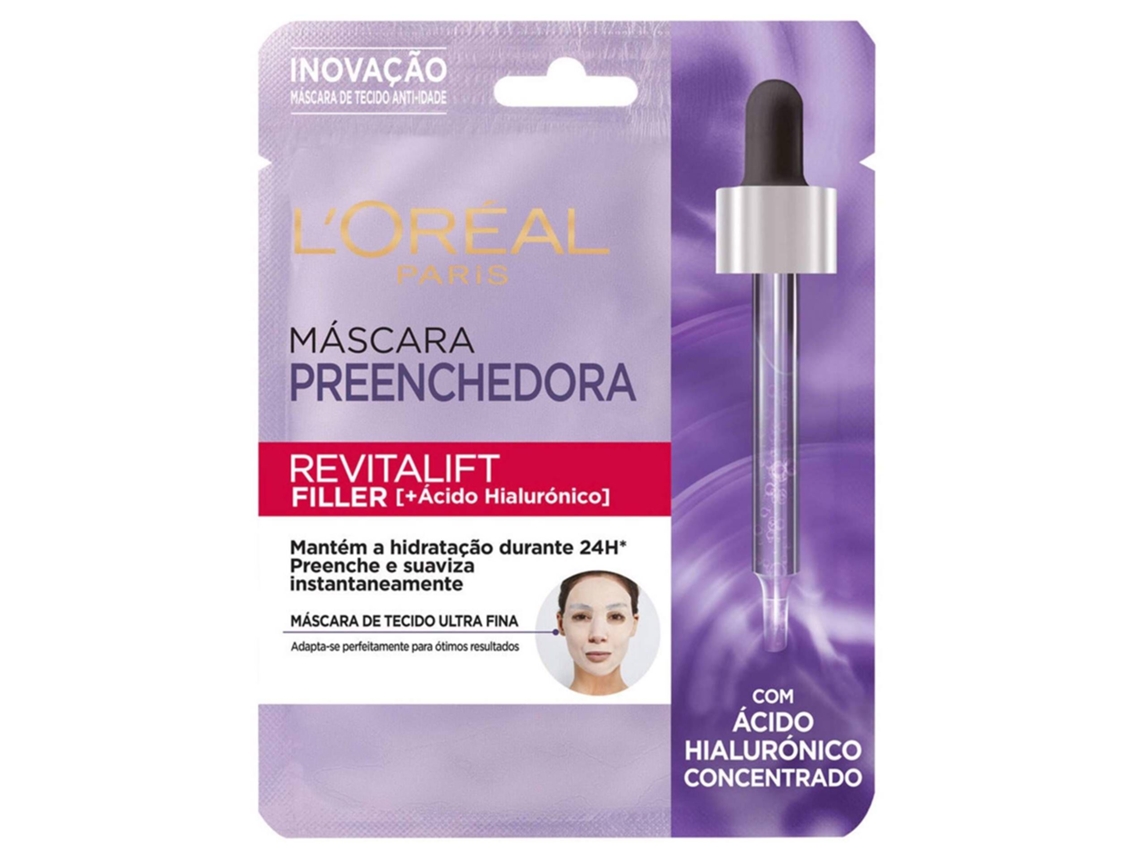 Máscara Facial de Tecido Revitalift Filler Preenchedora L'ORÉAL PARIS 