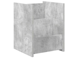 Estante de Revistas Cinza Concreto 35 X 35 X 45 Cm MAISON EXCLUSIVE