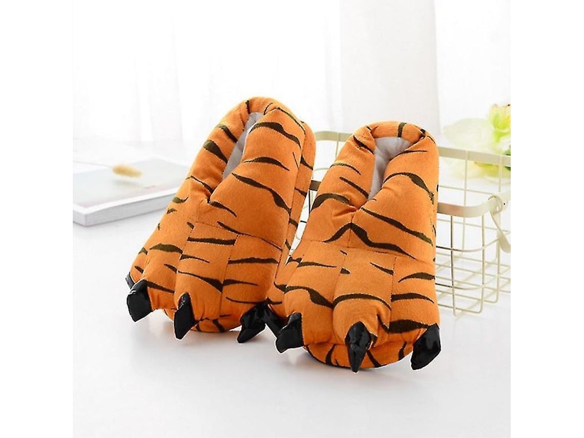 2026 zapatillas de Pata de Animal Felpudas para Adolescentes Y Adultos Tallas 27 44 Cosplay Divertidas Calientes Antideslizantes