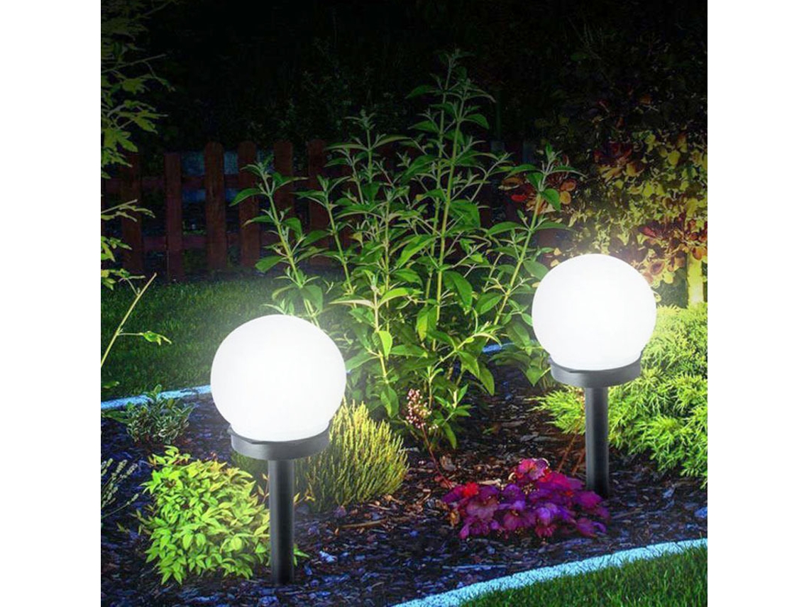 Luminária Solar de Solo AQUAFORGE com 4 Unidades À Prova de Água